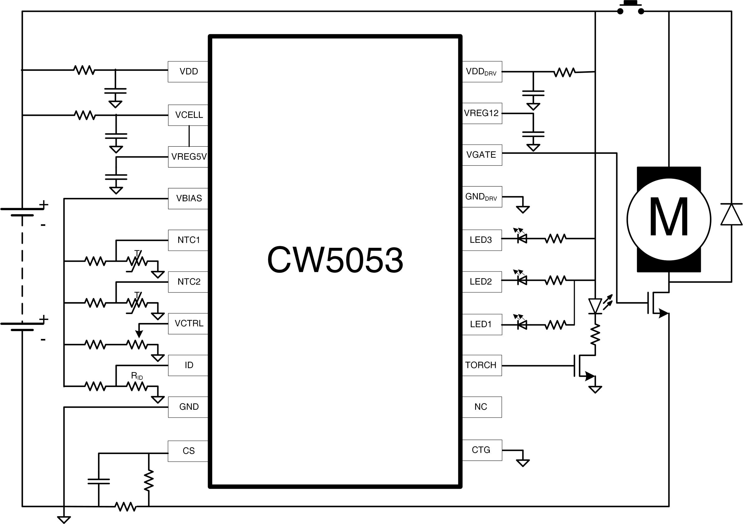 CW5053 Ö±Á÷ÓÐË¢µç»ú¿ØÖÆÐ¾Æ¬