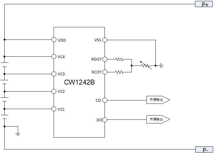 CW1242B ´øÎ¶ȱ£»¤µÄ4½Ú¶þ¼¶±£»¤Ð¾Æ¬