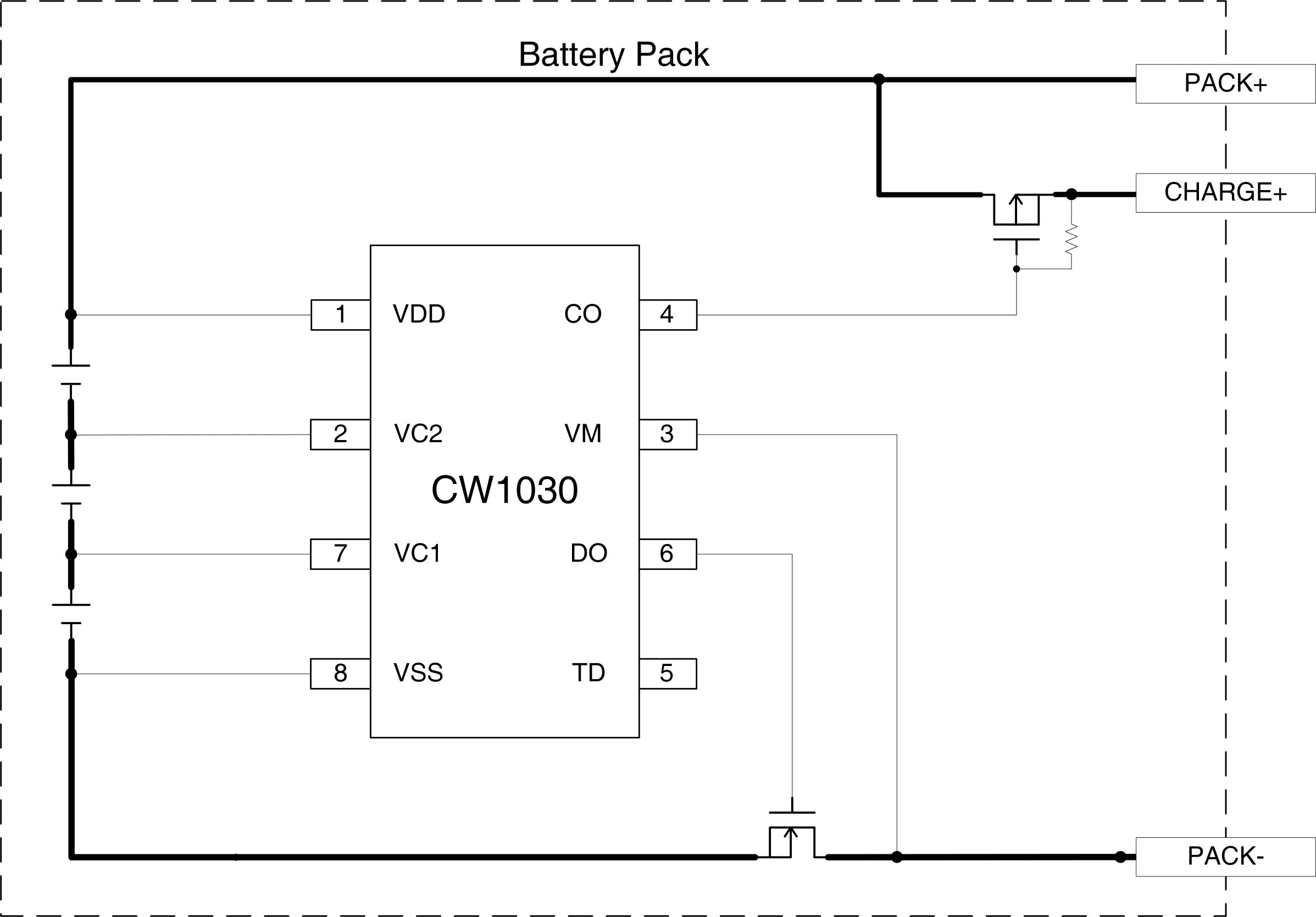 CW1030 µÍ±¾Ç®3´®±£»¤IC